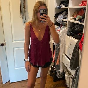 Free People V Neck Shirt